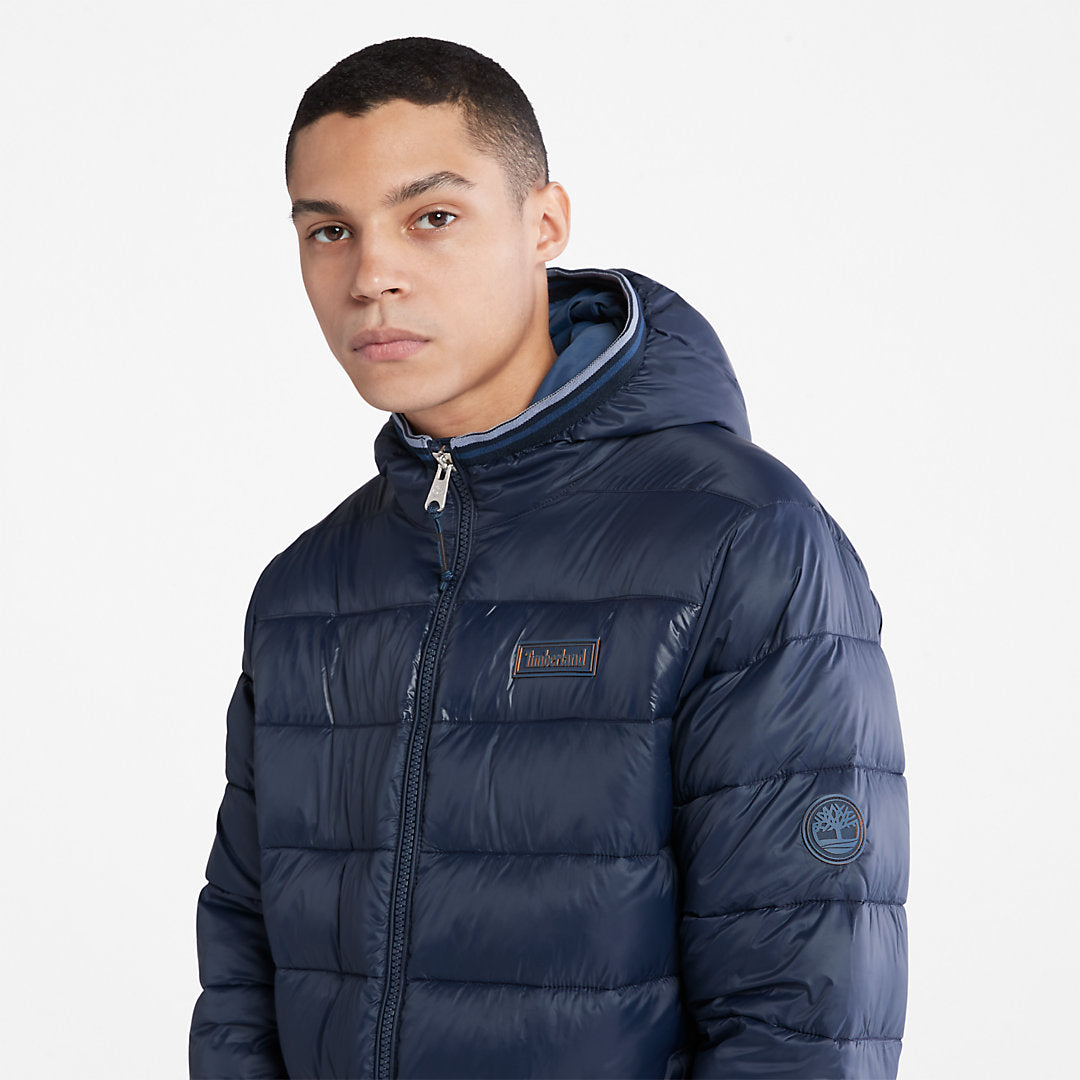 Timberland Mens Garfield Hooded Puffer Jacket for Men in Navy