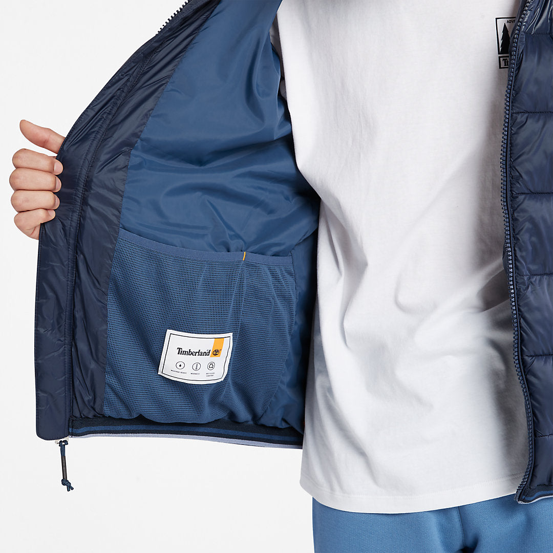 Timberland Mens Garfield Hooded Puffer Jacket for Men in Navy