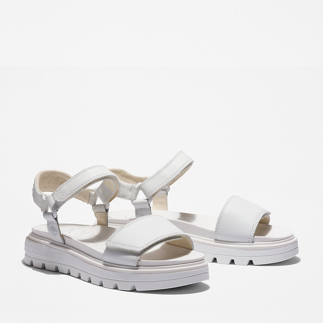 Timberland Womens Ray City Ankle Strap Sandal for Women in White