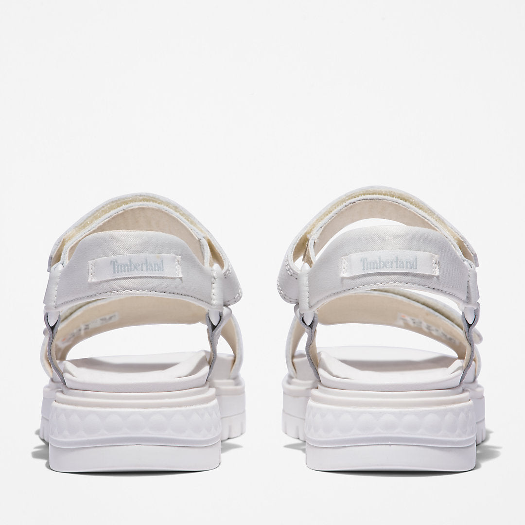 Timberland Womens Ray City Ankle Strap Sandal for Women in White
