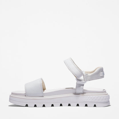 Timberland Womens Ray City Ankle Strap Sandal for Women in White