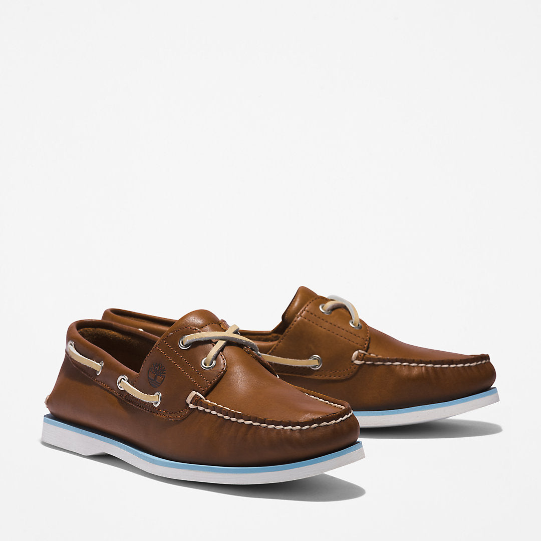 Timberland Mens Timberland® 2-Eye Classic Boat Shoe for Men in Brown