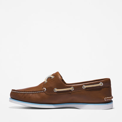 Timberland Mens Timberland® 2-Eye Classic Boat Shoe for Men in Brown
