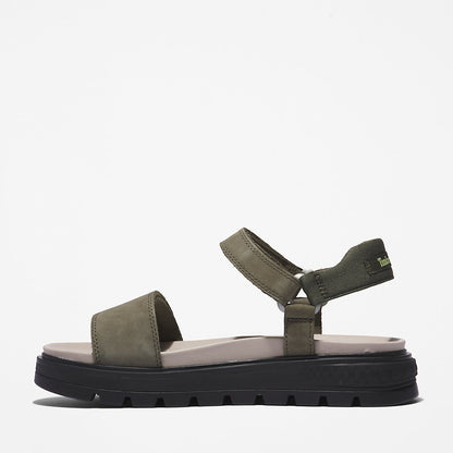 Timberland Womens Ray City Ankle Strap Sandal for Women in Dark Green