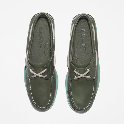 Timberland Mens Timberland® 2-Eye Classic Boat Shoe for Men in Dark Green