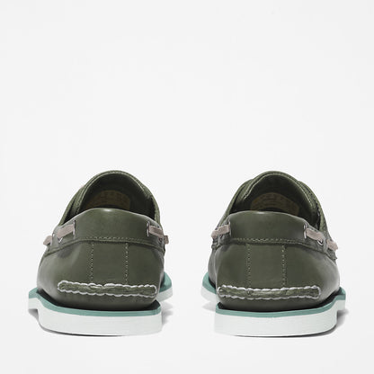 Timberland Mens Timberland® 2-Eye Classic Boat Shoe for Men in Dark Green