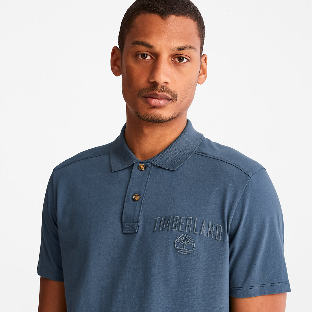 Timberland Mens Outdoor Heritage EK+ Polo Shirt for Men in Blue