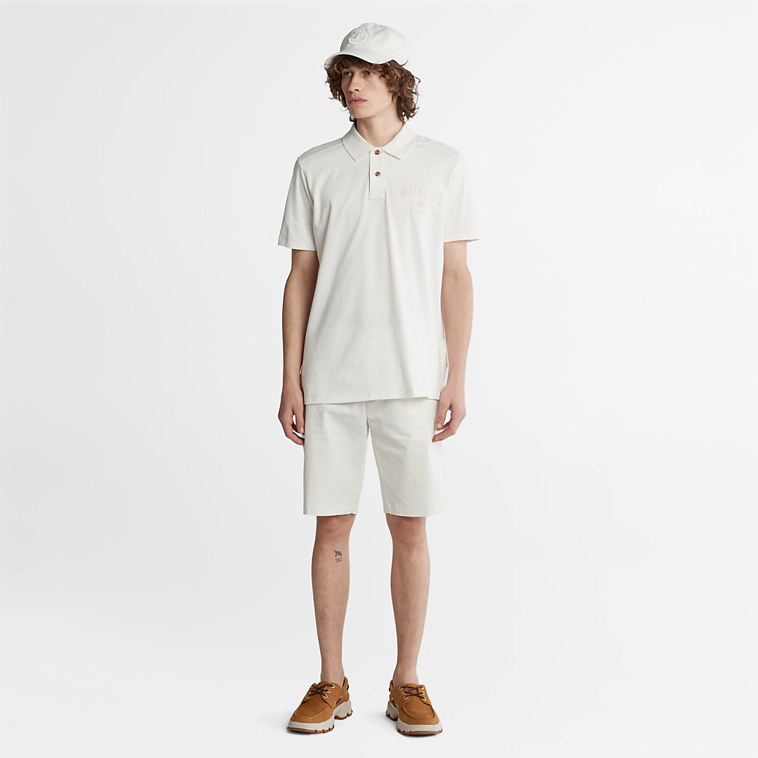 Timberland Mens Outdoor Heritage EK+ Polo Shirt for Men in White