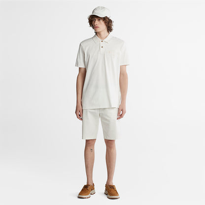 Timberland Mens Outdoor Heritage EK+ Polo Shirt for Men in White