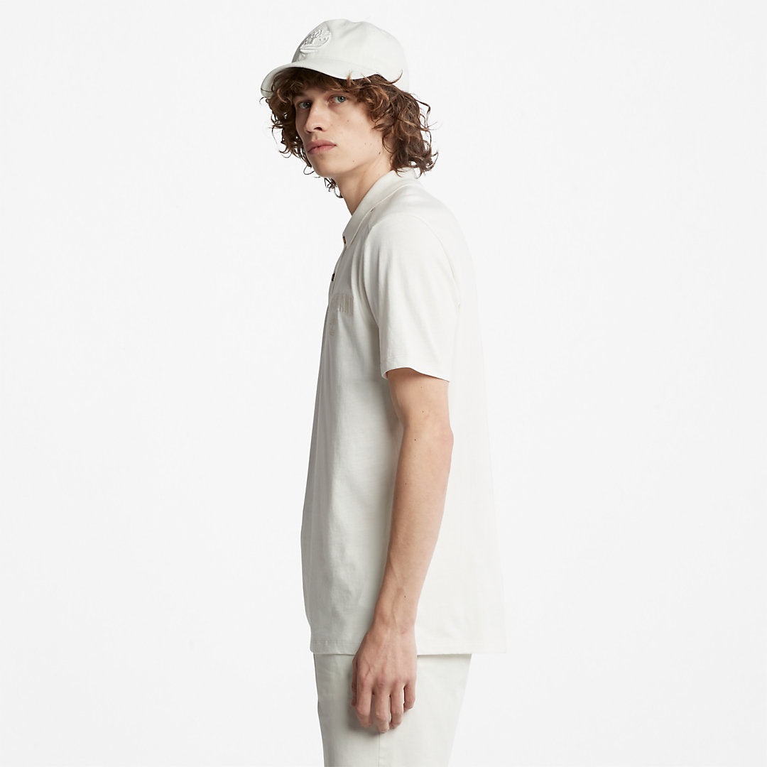 Timberland Mens Outdoor Heritage EK+ Polo Shirt for Men in White