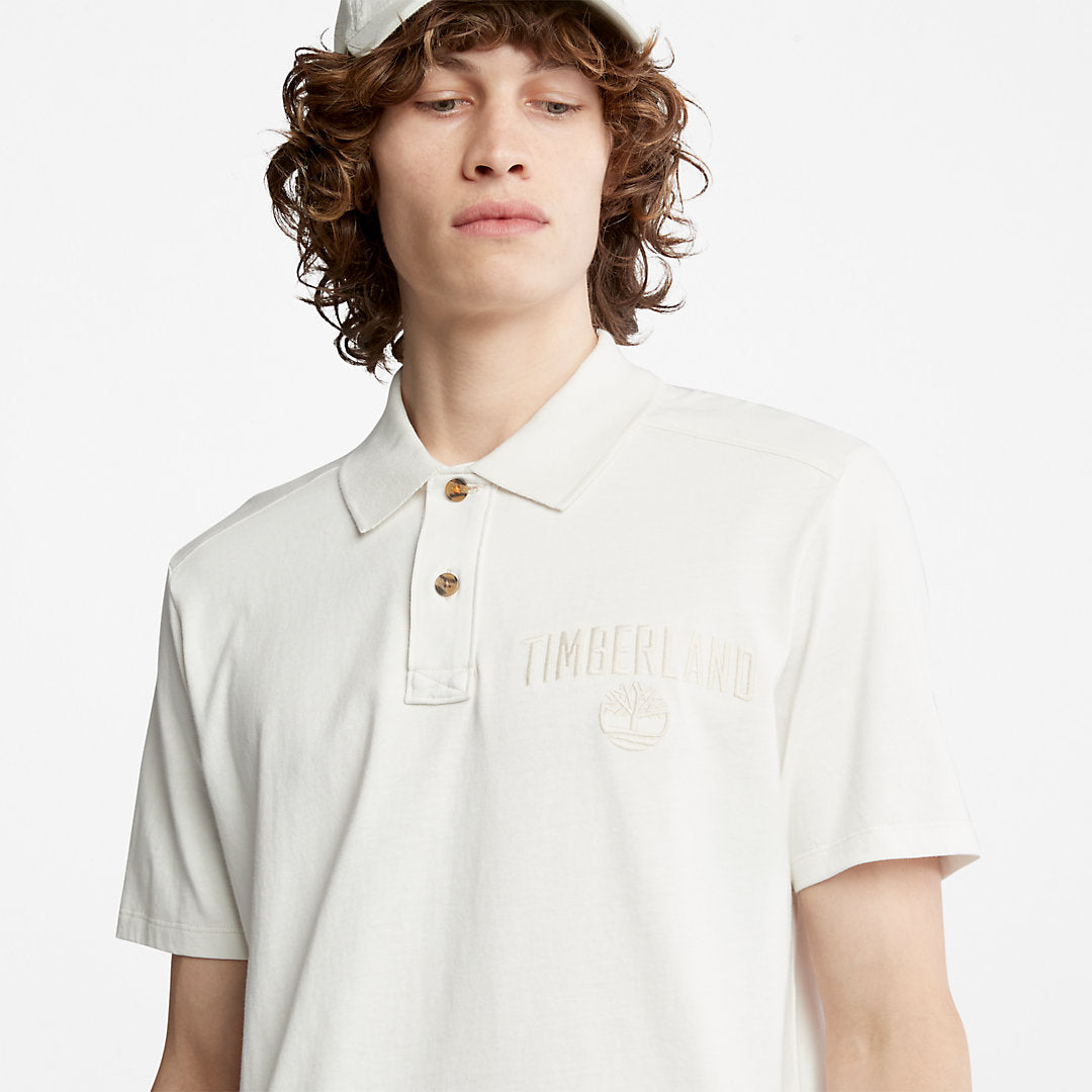 Timberland Mens Outdoor Heritage EK+ Polo Shirt for Men in White