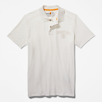 Timberland Mens Outdoor Heritage EK+ Polo Shirt for Men in White