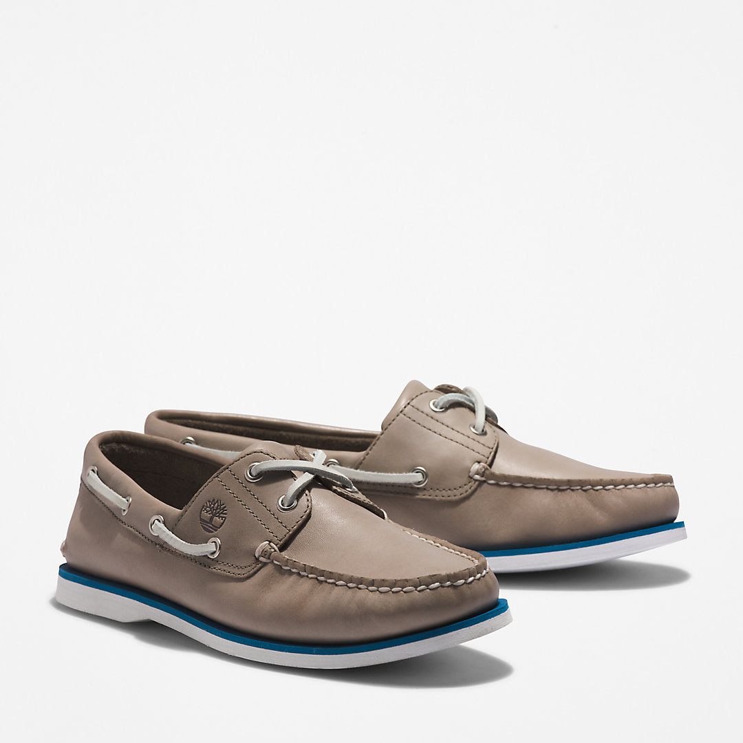 Timberland Mens Timberland® 2-Eye Classic Boat Shoe for Men in Grey