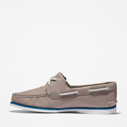 Timberland Mens Timberland® 2-Eye Classic Boat Shoe for Men in Grey