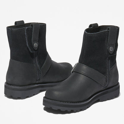 Timberland Kids Courma Kid Side-zip Winter Boot for Youth in Black