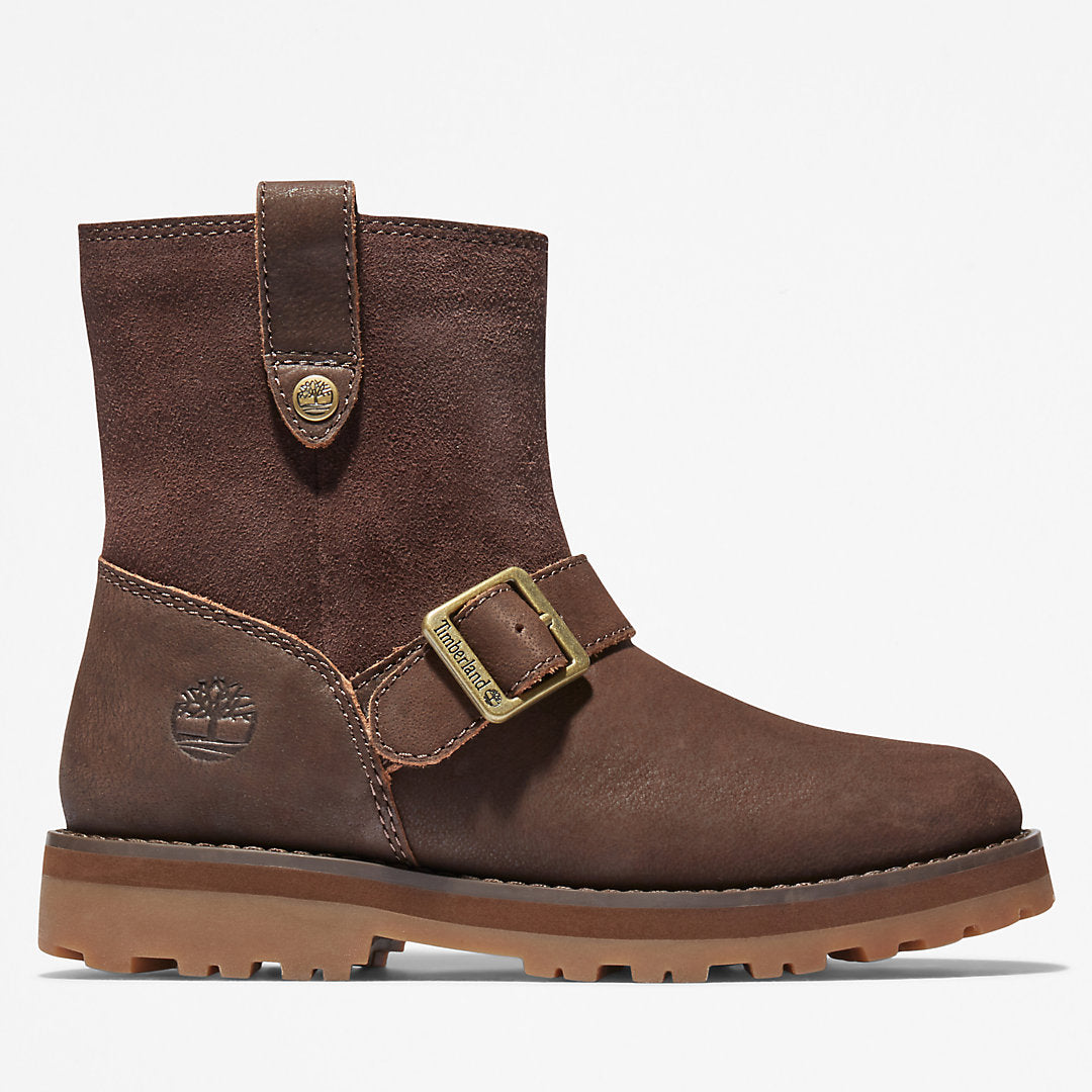 Timberland Kids Courma Kid Side-zip Winter Boot for Youth in Dark Brown
