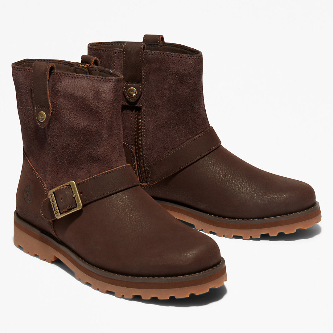 Timberland Kids Courma Kid Side-zip Winter Boot for Junior in Dark Brown