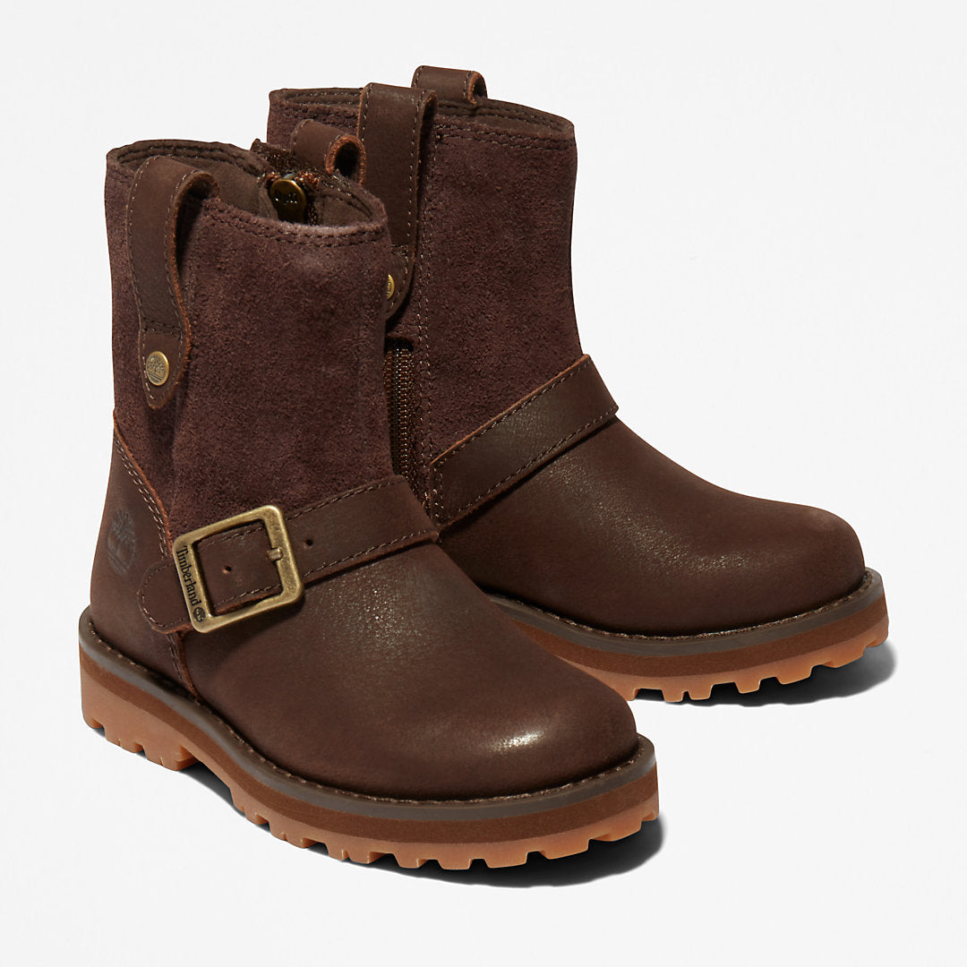 Timberland Kids Courma Kid Side-zip Winter Boot for Toddler in Dark Brown
