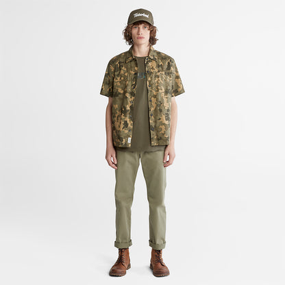 Timberland Mens Outdoor Heritage All-Over Print Shirt for Men in Camo