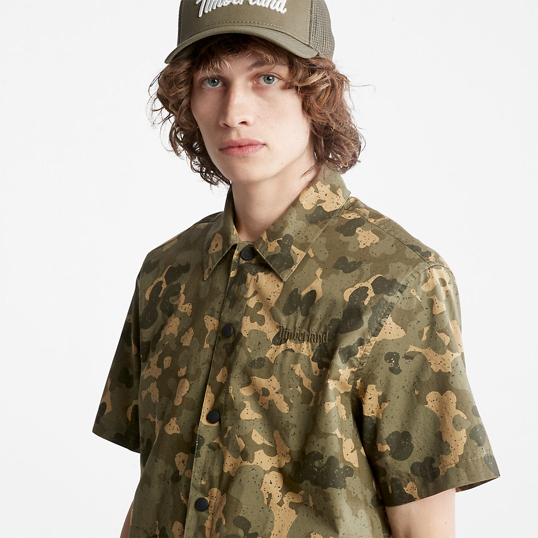 Timberland Mens Outdoor Heritage All-Over Print Shirt for Men in Camo