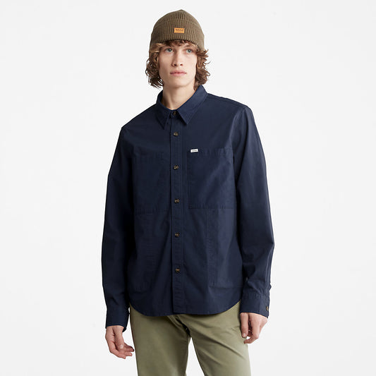 Timberland Mens Outdoor Heritage Overshirt for Men in Navy