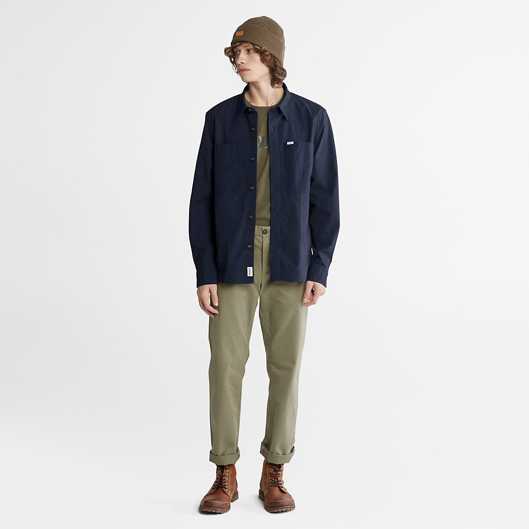 Timberland Mens Outdoor Heritage Overshirt for Men in Navy