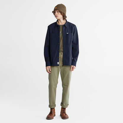 Timberland Mens Outdoor Heritage Overshirt for Men in Navy