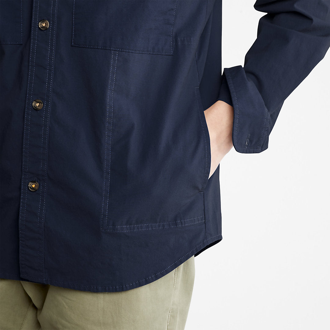 Timberland Mens Outdoor Heritage Overshirt for Men in Navy
