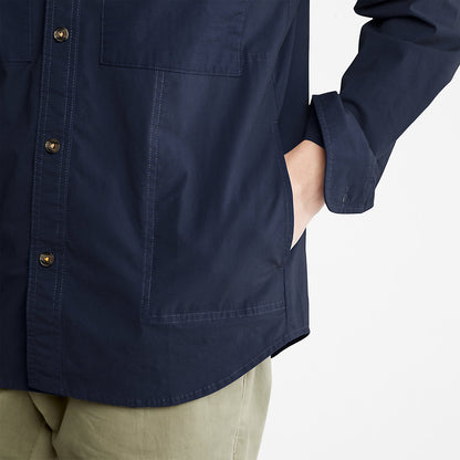 Timberland Mens Outdoor Heritage Overshirt for Men in Navy