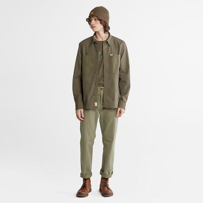 Timberland Mens Outdoor Heritage Overshirt for Men in Dark Green