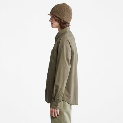 Timberland Mens Outdoor Heritage Overshirt for Men in Dark Green