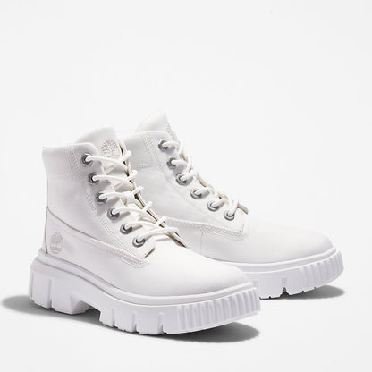 Timberland Womens Greyfield Canvas Boot for Women in White