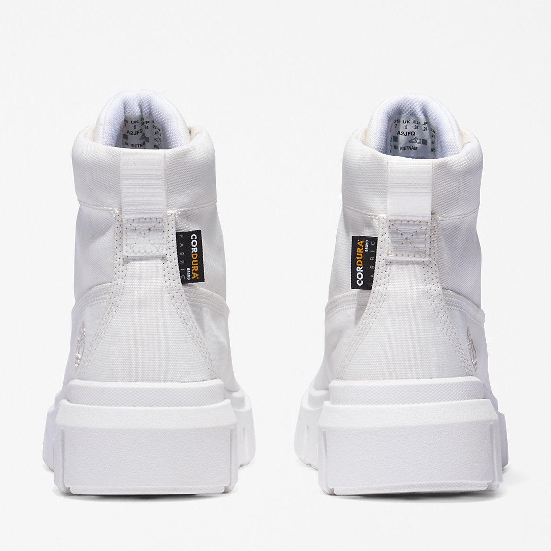 Timberland Womens Greyfield Canvas Boot for Women in White