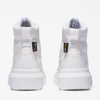 Timberland Womens Greyfield Canvas Boot for Women in White