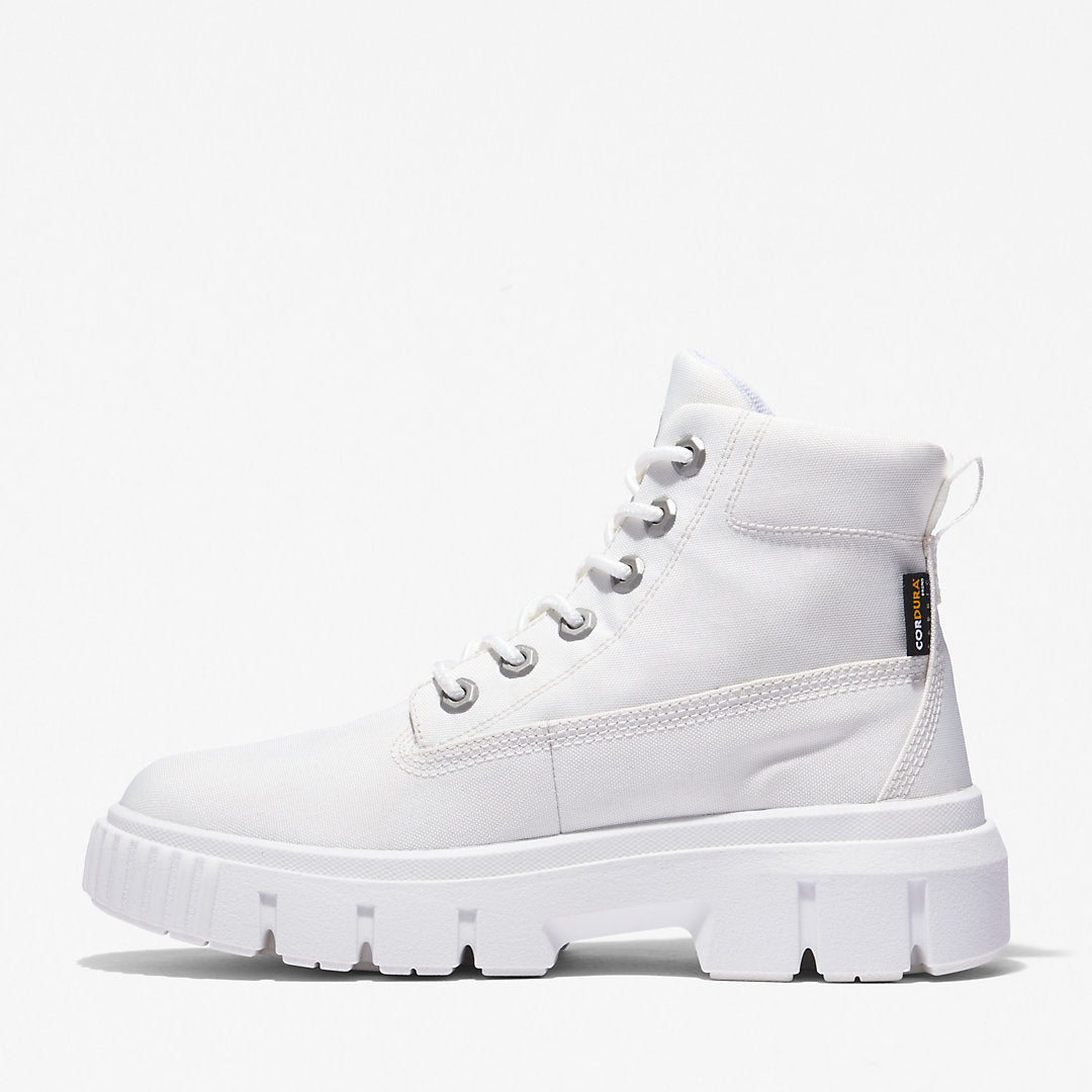 Timberland Womens Greyfield Canvas Boot for Women in White
