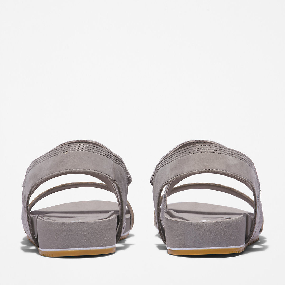 Timberland Womens Malibu Waves Ankle-strap Sandal for Women in Grey