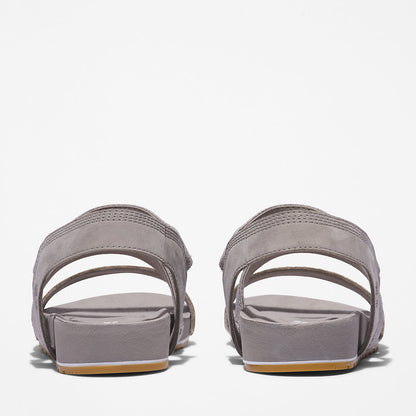 Timberland Womens Malibu Waves Ankle-strap Sandal for Women in Grey
