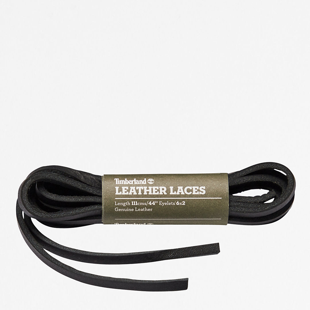 Timberland Mens 44-inch Flat Rawhide Replacement Laces in Black