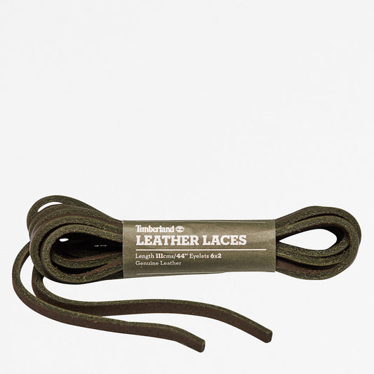 Timberland Mens 44-inch Flat Rawhide Replacement Laces in Green
