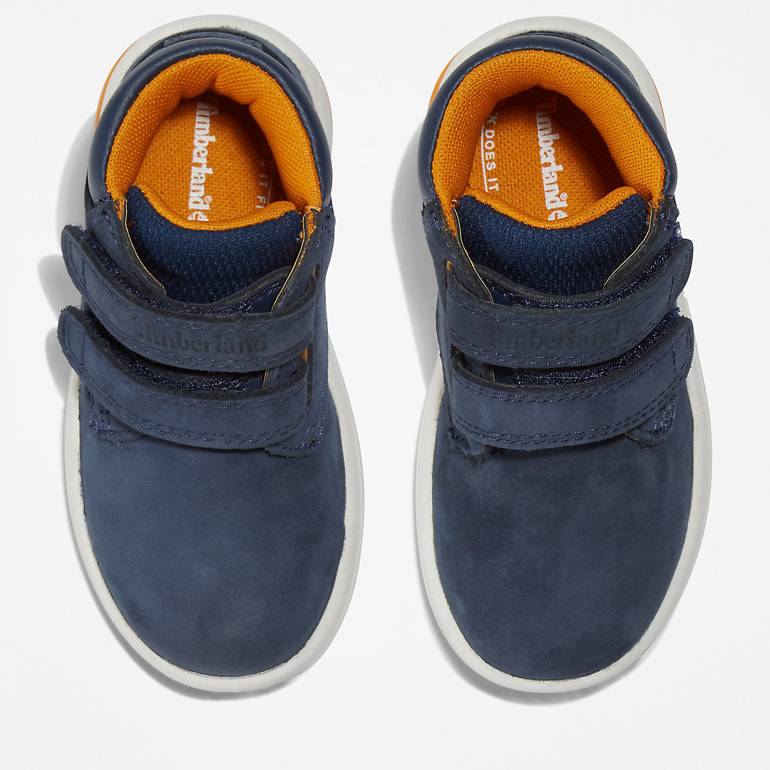 Timberland Kids Toddle Tracks Velcro Chukka for Toddler in Navy