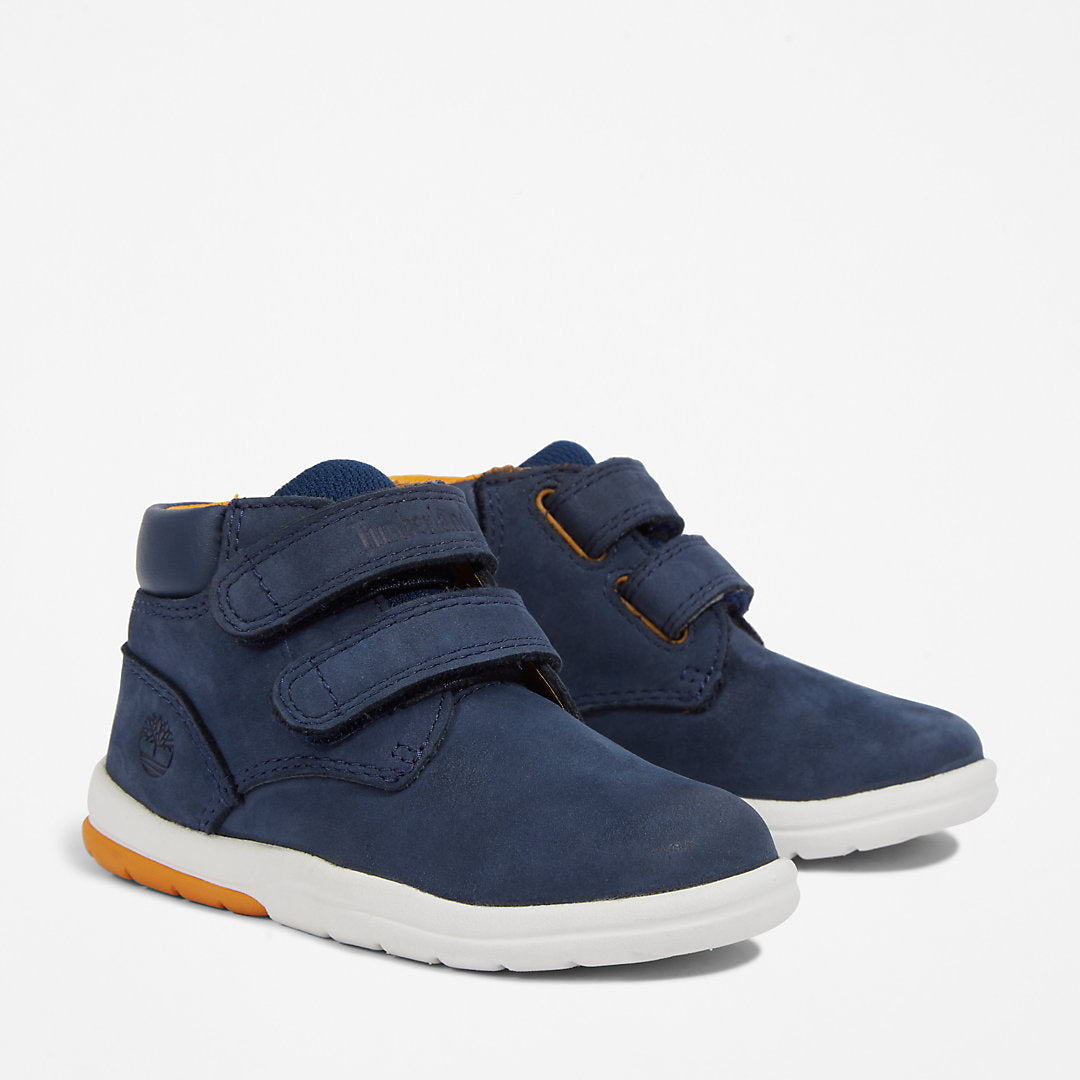 Timberland Kids Toddle Tracks Velcro Chukka for Toddler in Navy