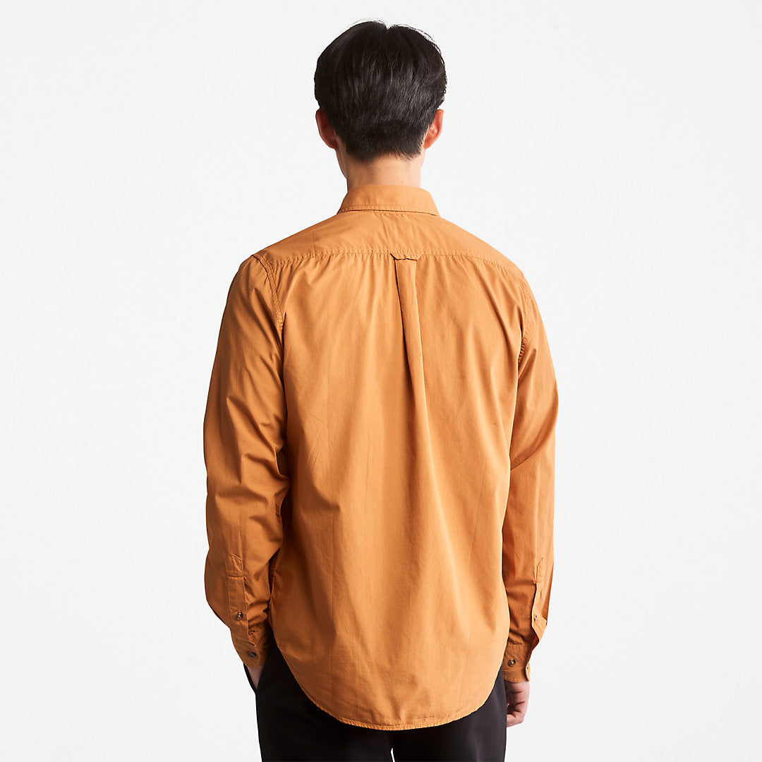 Timberland Mens Outdoor Heritage Washed Poplin Shirt for Men in Light Brown