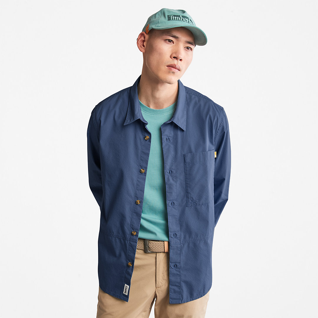 Timberland Mens Outdoor Heritage EK+ Overshirt for Men in Navy
