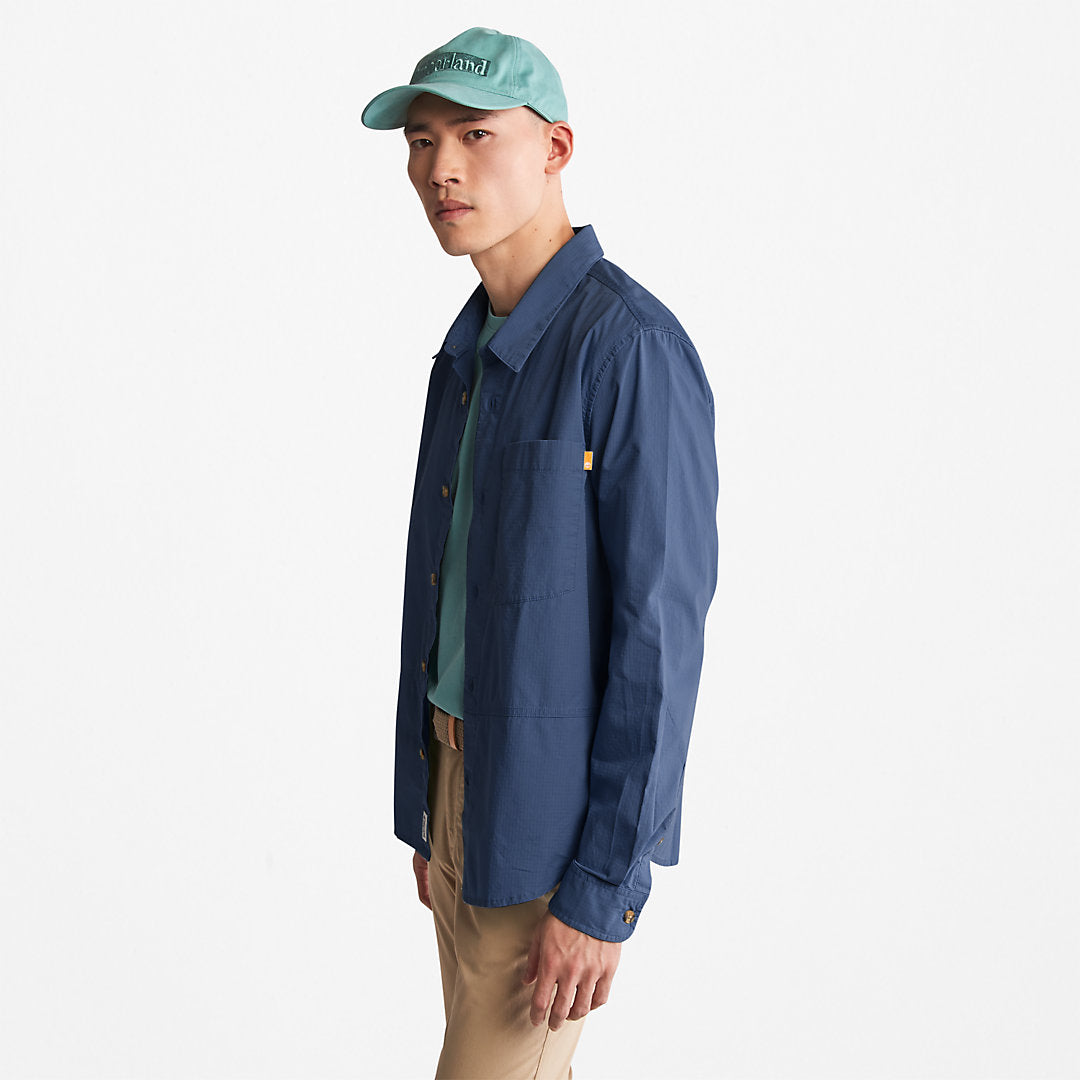Timberland Mens Outdoor Heritage EK+ Overshirt for Men in Navy