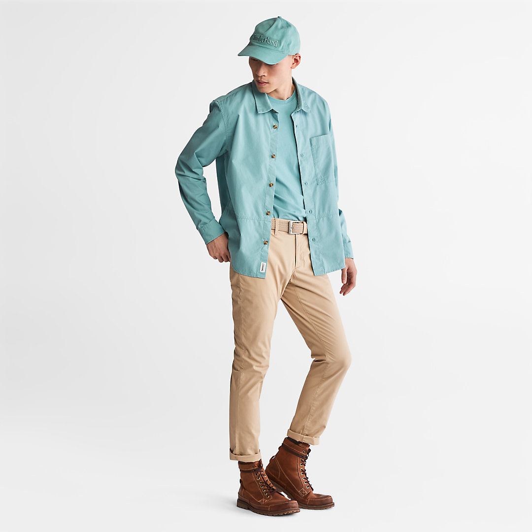 Timberland Mens Outdoor Heritage EK+ Overshirt for Men in Blue