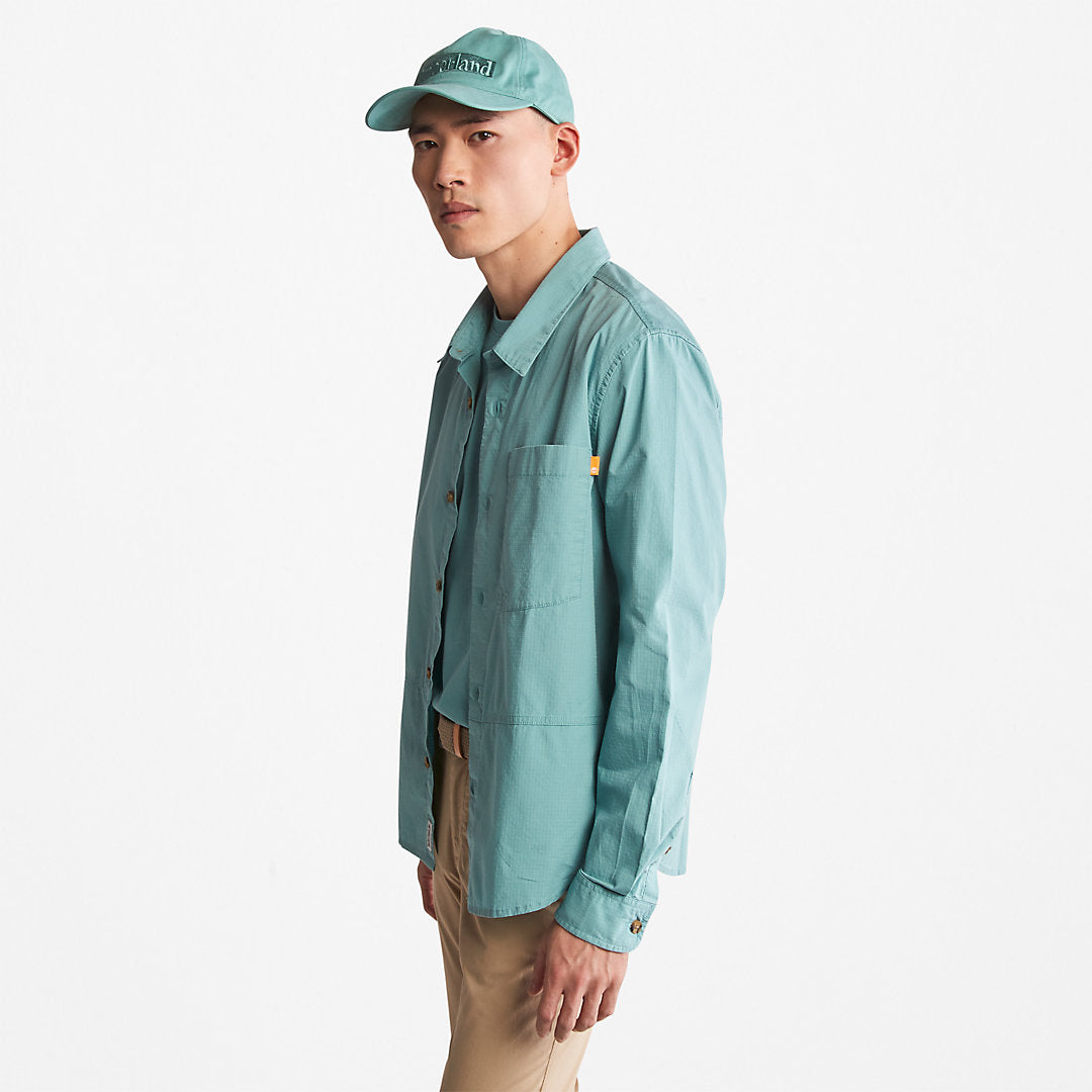 Timberland Mens Outdoor Heritage EK+ Overshirt for Men in Blue
