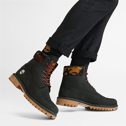 Timberland Mens Timberland® Heritage 6 Inch Winter Boot for Men in Black/Camo