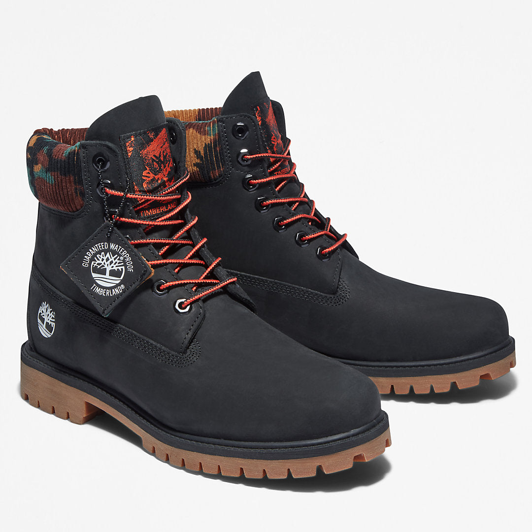 Timberland Mens Timberland® Heritage 6 Inch Winter Boot for Men in Black/Camo