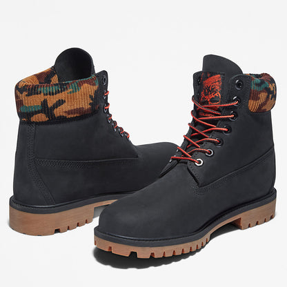 Timberland Mens Timberland® Heritage 6 Inch Winter Boot for Men in Black/Camo