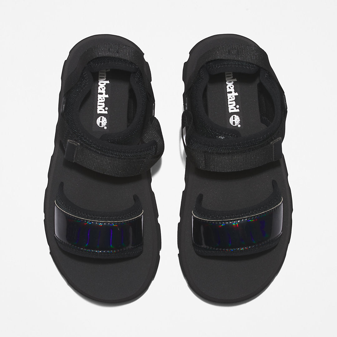 Timberland Womens Euro Swift Ankle-Strap Sandal for Women in Black